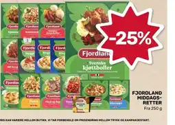 Coop Marked Fjordland middags- retter tilbud