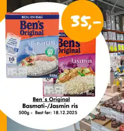 Havaristen Ben's Original Basmati-/Jasmin ris tilbud