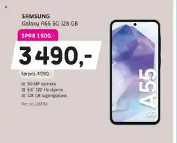 ELON Samsung galaxy a55 5g 128 gb tilbud