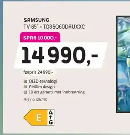 ELON Samsung tv 85" - tq85q60dauxxc tilbud
