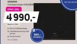 ELON Siemens induksjonstopp eh631beb tilbud