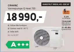 ELON Canvac varmepumpe q heat 720 tilbud