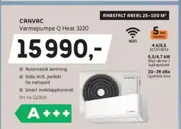ELON Canvac varmepumpe q heat 3220 tilbud