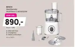 ELON Bosch mattilbereder multitalent 3 mcm3110w tilbud