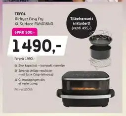 ELON Tefal airfryer easy fry xl surface fw4018n0 tilbud