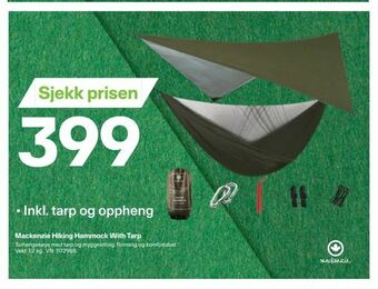 XXL Sport Mackenzie Hiking Hammock With Tarp tilbud