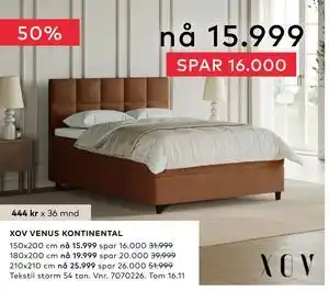 Skeidar XOV VENUS KONTINENTAL tilbud