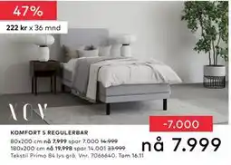 Skeidar KOMFORT 5 REGULERBAR tilbud
