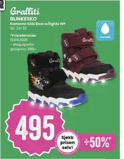 Sport Outlet BLINKESKO, NOK 495 tilbud