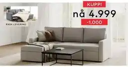 Skeidar Sacramento vendbar sovesofa med sjeselong, NOK 4999 tilbud