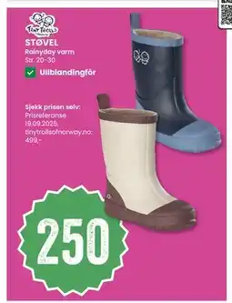 Sport Outlet STØVEL, NOK 250 tilbud
