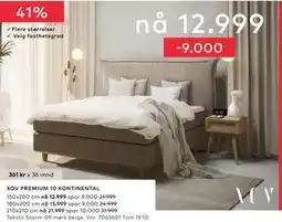 Skeidar XOV PREMIUM 10 KONTINENTAL, NOK 12999 tilbud