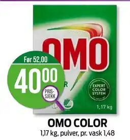 Kiwi OMO COLOR, NOK 40 tilbud