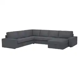 IKEA Kivik Hjørnesofa, 5-seters med sjeselong, Gunnared mellomgrå tilbud