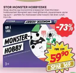 Extra Leker STOR MONSTER HOBBYESKE, NOK 59.9 tilbud