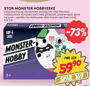 Extra Leker STOR MONSTER HOBBYESKE, NOK 59.9 tilbud