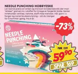 Extra Leker NEEDLE PUNCHING HOBBYESKE, NOK 59.9 tilbud