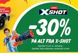 Extra Leker 30% PÅ ALT FRA X-SHOT tilbud