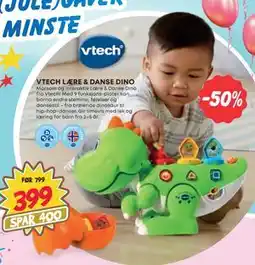 Extra Leker VTECH LÆRE & DANSE DINO, NOK 399 tilbud