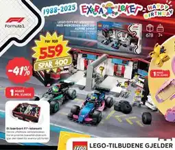 Extra Leker LEGO CITY F1 -VERKSTED MED MERCEDES-AMG OG ALPINE 60444, NOK 559 tilbud