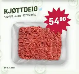 Holdbart KJØTTDEIG, NOK 54.9 tilbud
