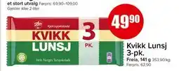Spar Kvikk Lunsj 3-pk., NOK 49.9 tilbud