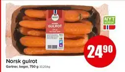 Spar Norsk gulrot, NOK 24.9 tilbud