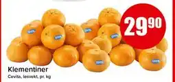 Spar Klementiner, NOK 29.9 tilbud
