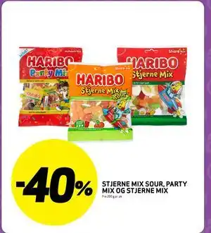 Bunnpris STJERNE MIX SOUR,PARTY MIX OG STJERNE MIX tilbud