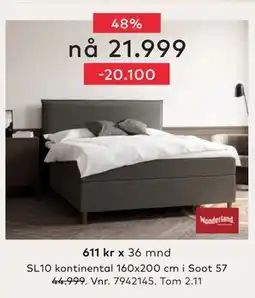 Skeidar SL10 kontinental, NOK 21999 tilbud