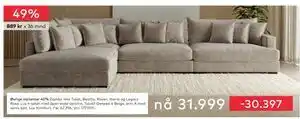Skeidar Lux Komfort Modulsofa, NOK 31999 tilbud