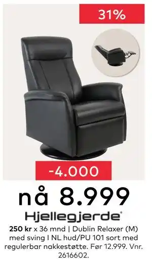Skeidar Dublin Relaxer (M), NOK 8999 tilbud