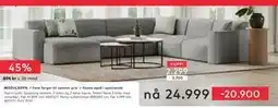 Skeidar MODULSOFA, NOK 24999 tilbud