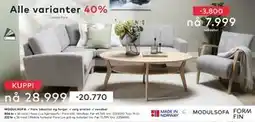 Skeidar Noor Lux hjørnesofa, NOK 28999 tilbud