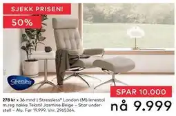 Skeidar Stressless London (M) lenestol, NOK 9999 tilbud