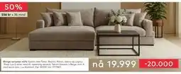 Skeidar Lux Komfort Modulsofa, NOK 19999 tilbud