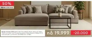 Skeidar Lux Komfort Modulsofa, NOK 19999 tilbud