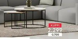 Skeidar Porto sofabordset Ø80/60 cm, NOK 2299 tilbud