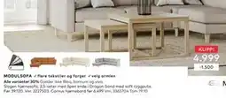 Skeidar Cornus hjørnebord, NOK 4999 tilbud
