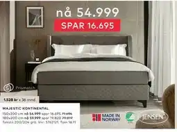 Skeidar MAJESTIC KONTINENTAL, NOK 54999 tilbud