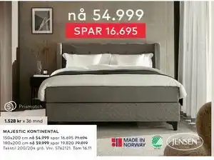 Skeidar MAJESTIC KONTINENTAL, NOK 54999 tilbud