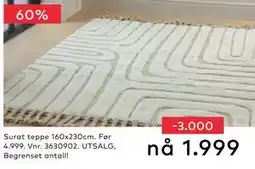 Skeidar Surat teppe, NOK 1999 tilbud