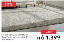 Skeidar Flowering teppe, NOK 1399 tilbud