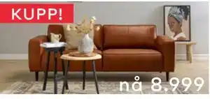 Skeidar Jessie 3-seter, NOK 8999 tilbud
