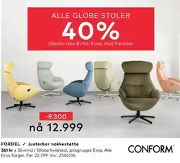 Skeidar Globe hvilestol, NOK 12999 tilbud