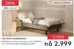 Skeidar XOV BASIC RAMMESENG, NOK 2999 tilbud