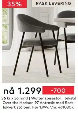 Skeidar Walter spisestol,, NOK 1299 tilbud