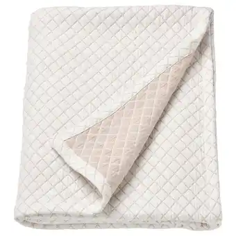IKEA Praktvial Sengeteppe, offwhite, 160x250 cm tilbud