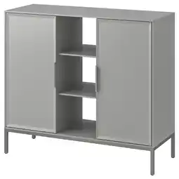 IKEA Tullstorp Skap, grå, 99x35x89 cm tilbud