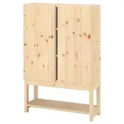 IKEA Ivar Hylle med skap, furu, 80x30x120 cm tilbud